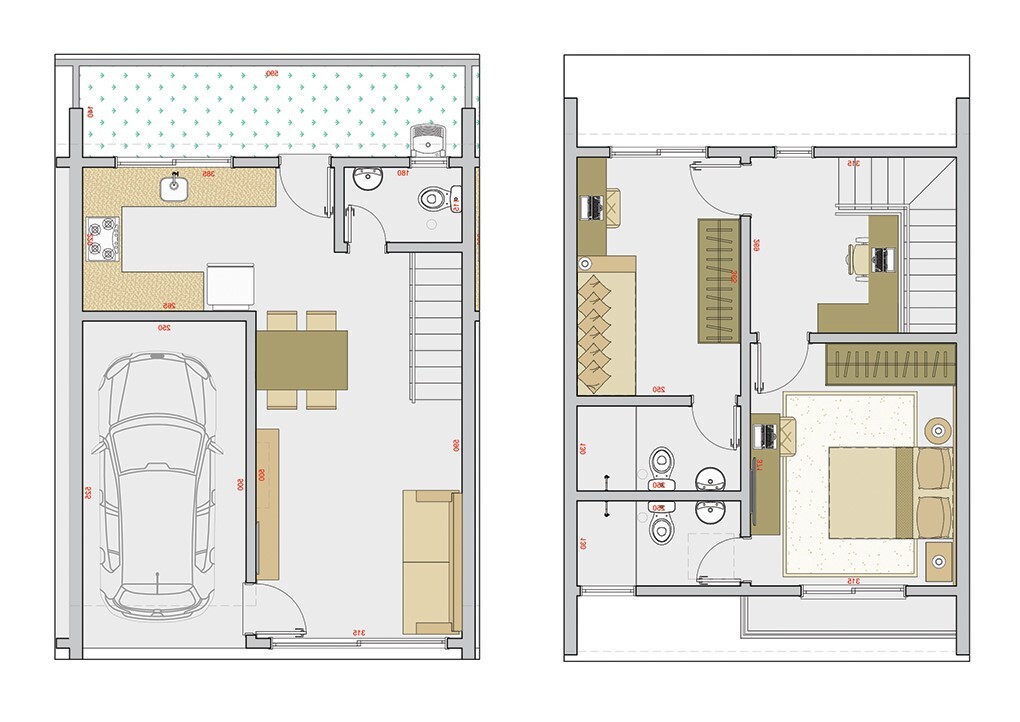 Planta 02 - 2 dorm 95m